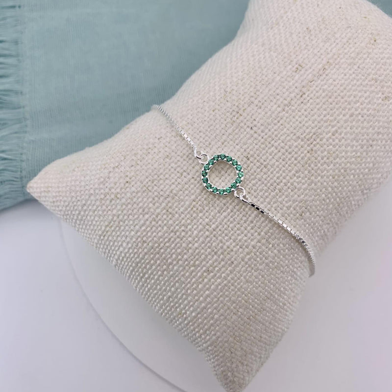 Pulseira Redonda Cravejada Veneziana Prata 925 – Sofisticação e Brilho | Prata & Co