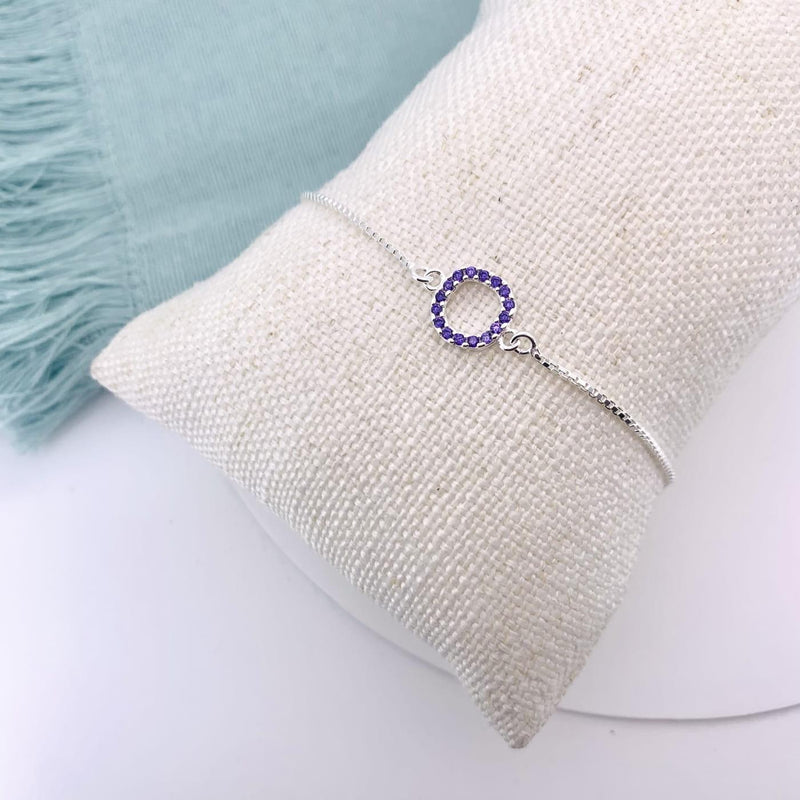 Pulseira Redonda Cravejada Veneziana Prata 925 – Sofisticação e Brilho | Prata & Co