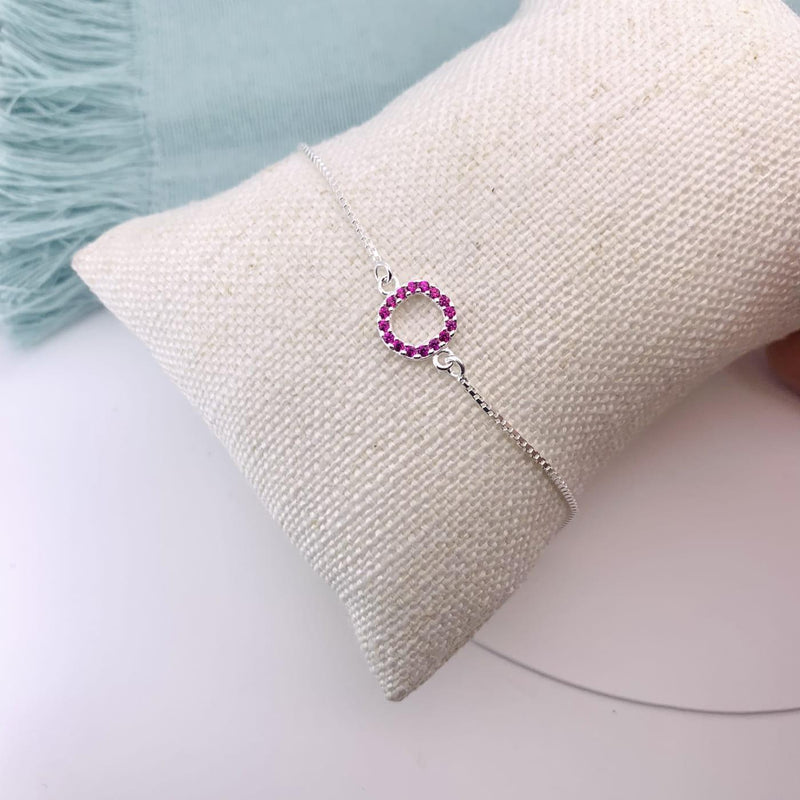 Pulseira Redonda Cravejada Veneziana Prata 925 – Sofisticação e Brilho | Prata & Co