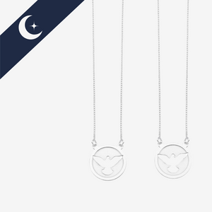 Escapulário Divino Redondo Prata 925 – Proteção e Espiritualidade | Prata & Co