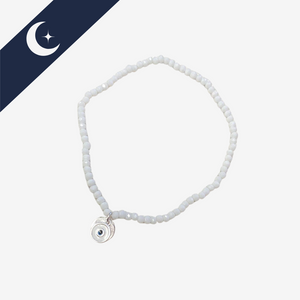 Pulseira Bolinha com Olho Grego Central Prata 925 – Proteção e Sofisticação | Prata & Co