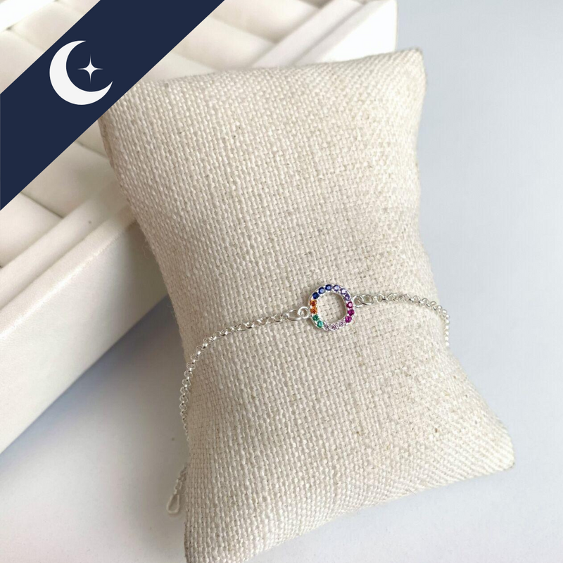 Pulseira Redonda Cravejada Elo Português Prata 925 – Sofisticação e Brilho | Prata & Co