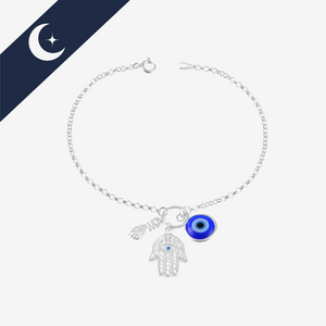 Pulseira Amuleto Prata 925 – Proteção e Sofisticação | Prata & Co