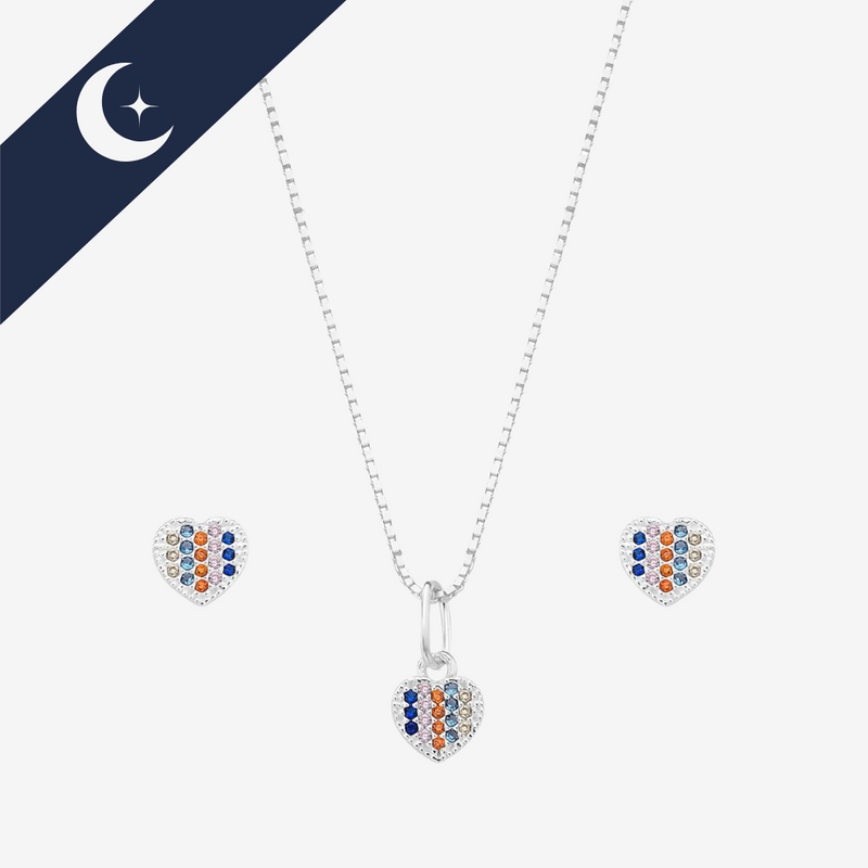 Conjunto Colar e Brinco 2 Gotas Prata 925 – Sofisticação e Elegância | Prata & Co