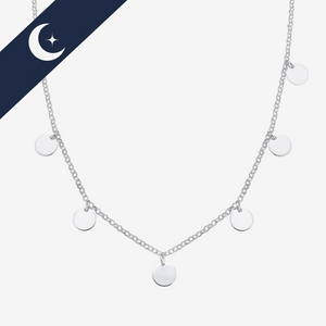Choker Medalhinhas Lisas Prata 925 – Prata & Co. | Minimalismo e Sofisticação em um Único Acessório